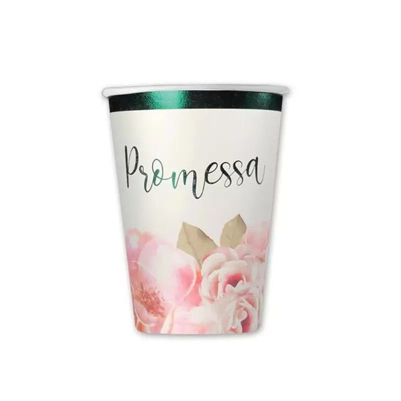 KIT 16 OSPITI COORDOINATO TAVOLA PROMESSA FLOREAL CON TOVAGLIA - immagine 3